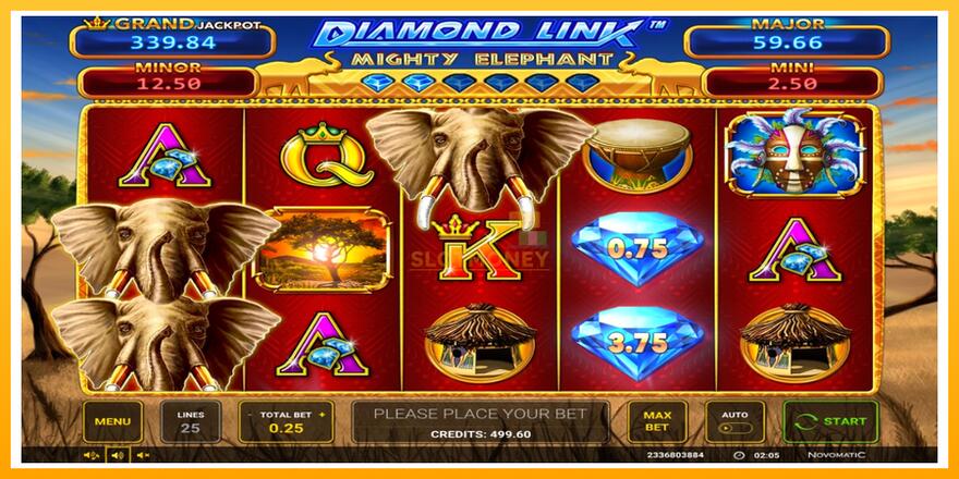 Máquina de jogos Diamond Link: Mighty Elephant - chance de ganhar dinheiro, foto 1