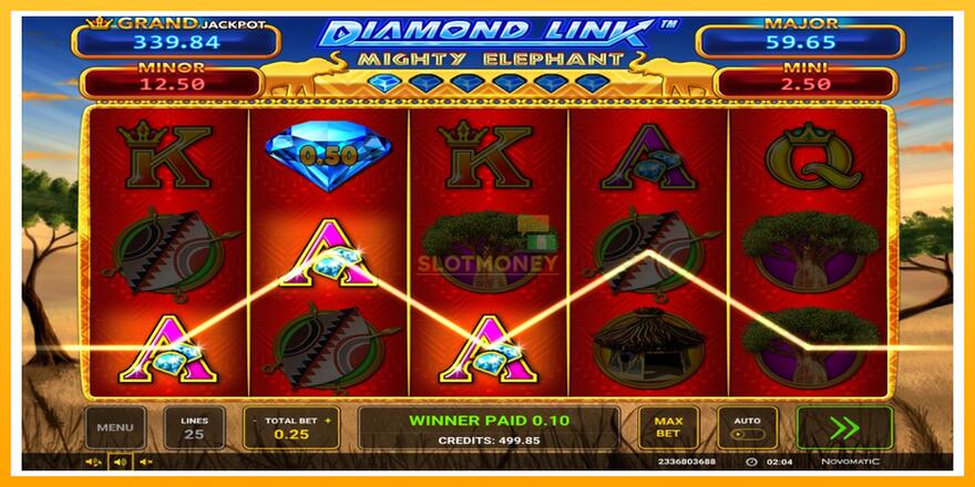 Máquina de jogos Diamond Link: Mighty Elephant - chance de ganhar dinheiro, foto 2