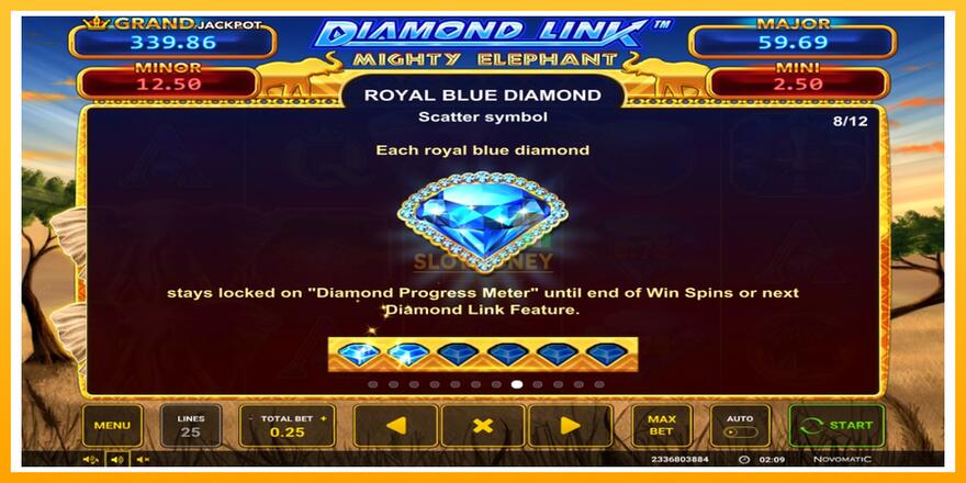 Máquina de jogos Diamond Link: Mighty Elephant - chance de ganhar dinheiro, foto 6