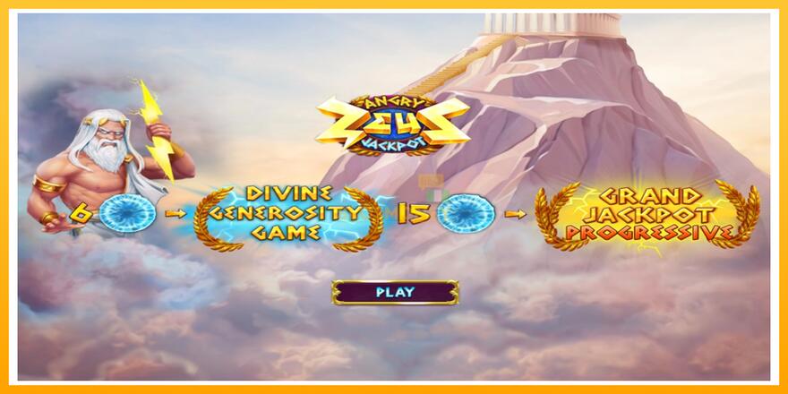 Máquina de jogos Angry Zeus Jackpot - chance de ganhar dinheiro, foto 1