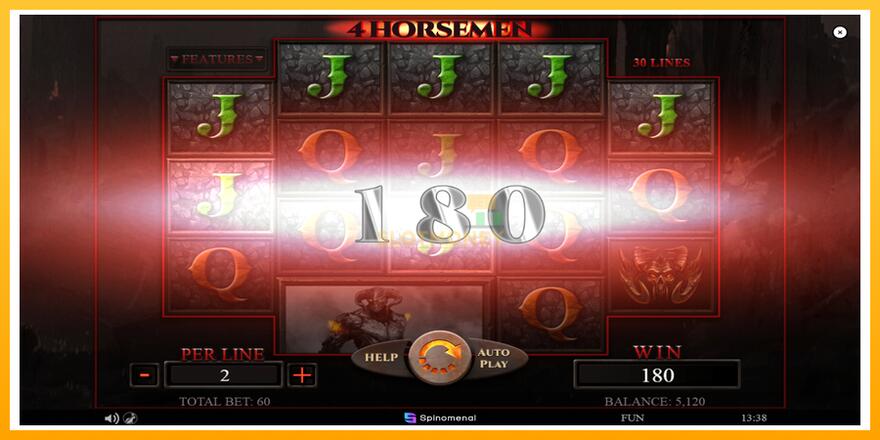 Máquina de jogos 4 Horsemen - chance de ganhar dinheiro, foto 3