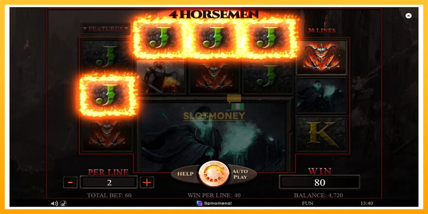 Máquina de jogos 4 Horsemen - chance de ganhar dinheiro, foto 4