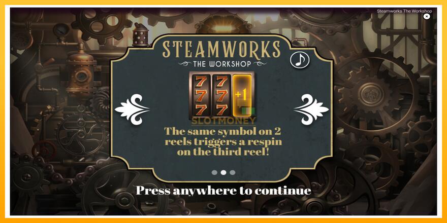 Máquina de jogos Steamworks - The Workshop - chance de ganhar dinheiro, foto 1