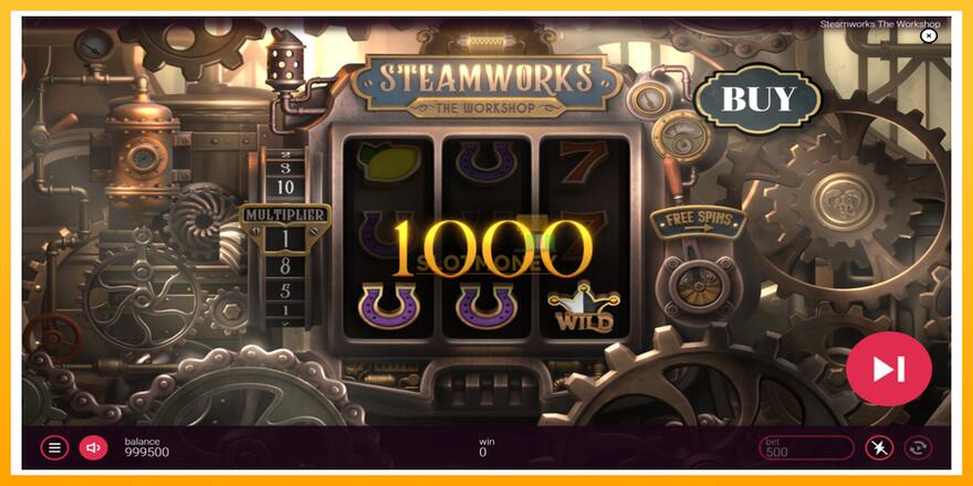 Máquina de jogos Steamworks - The Workshop - chance de ganhar dinheiro, foto 3