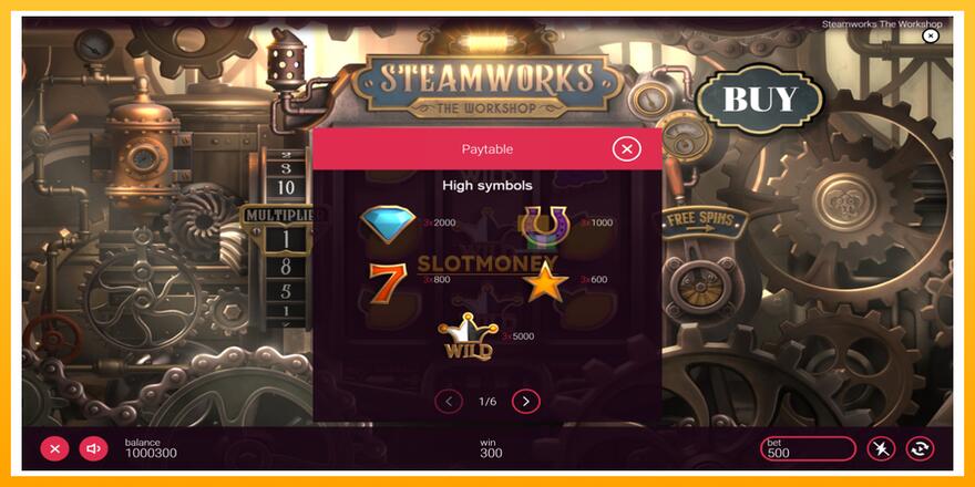 Máquina de jogos Steamworks - The Workshop - chance de ganhar dinheiro, foto 5