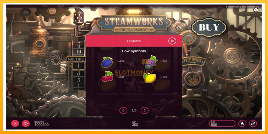 Máquina de jogos Steamworks - The Workshop - chance de ganhar dinheiro, foto 6