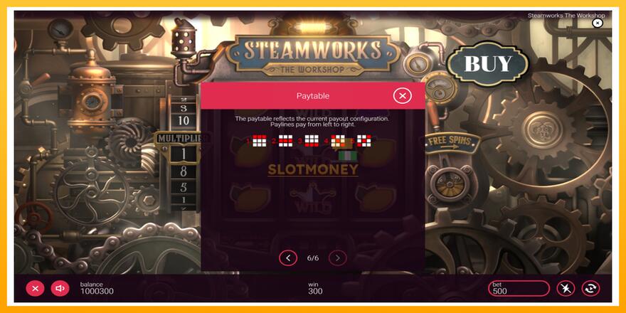 Máquina de jogos Steamworks - The Workshop - chance de ganhar dinheiro, foto 7