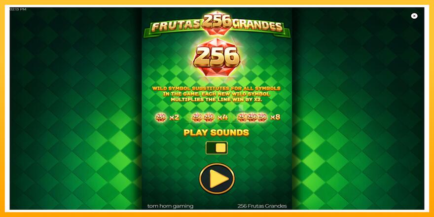 Máquina de jogos 256 Frutas Grandes - chance de ganhar dinheiro, foto 1