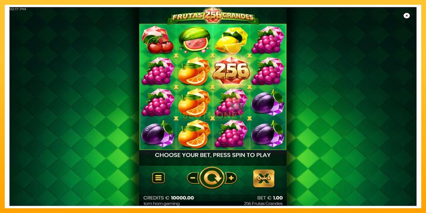 Máquina de jogos 256 Frutas Grandes - chance de ganhar dinheiro, foto 2