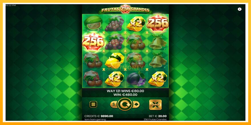 Máquina de jogos 256 Frutas Grandes - chance de ganhar dinheiro, foto 4