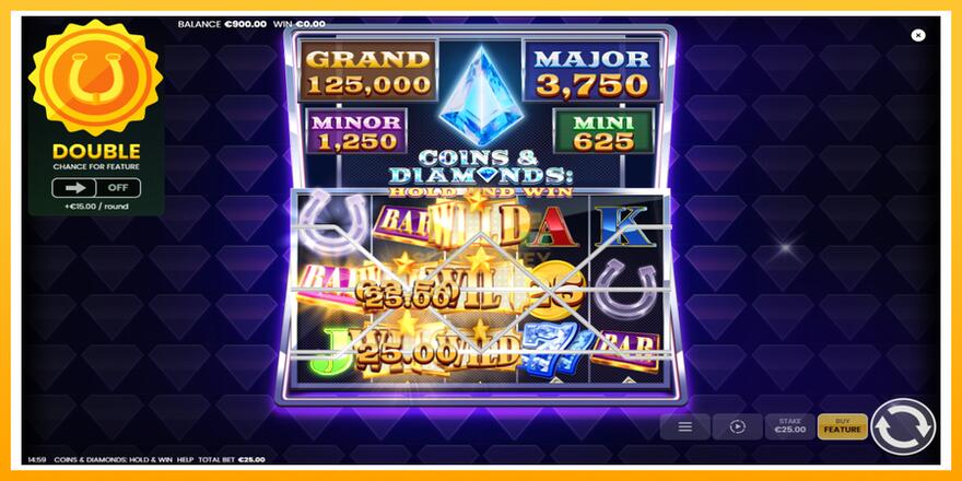 Máquina de jogos Coins & Diamonds: Hold and Win - chance de ganhar dinheiro, foto 3