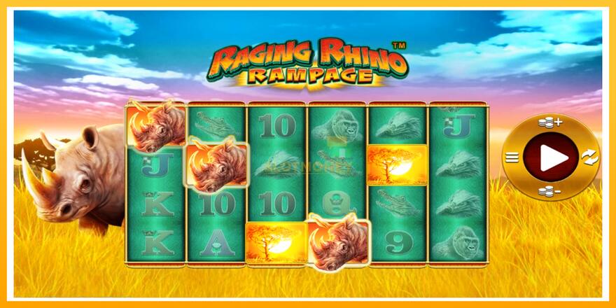 Máquina de jogos Raging Rhino Rampage - chance de ganhar dinheiro, foto 2