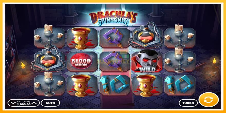 Máquina de jogos Draculas Spinsanity - chance de ganhar dinheiro, foto 1