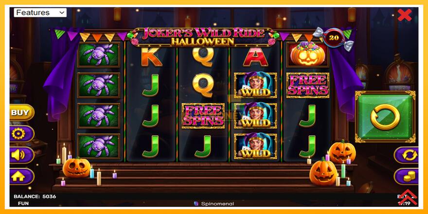 Máquina de jogos Jokers Wild Ride Halloween - chance de ganhar dinheiro, foto 2