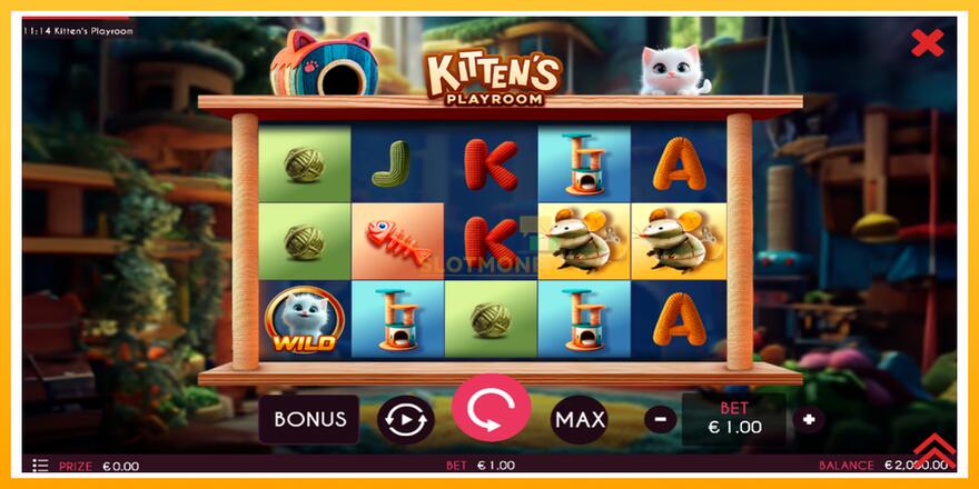 Máquina de jogos Kittens Playroom - chance de ganhar dinheiro, foto 2