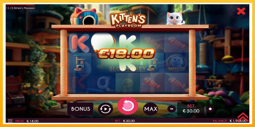 Máquina de jogos Kittens Playroom - chance de ganhar dinheiro, foto 3