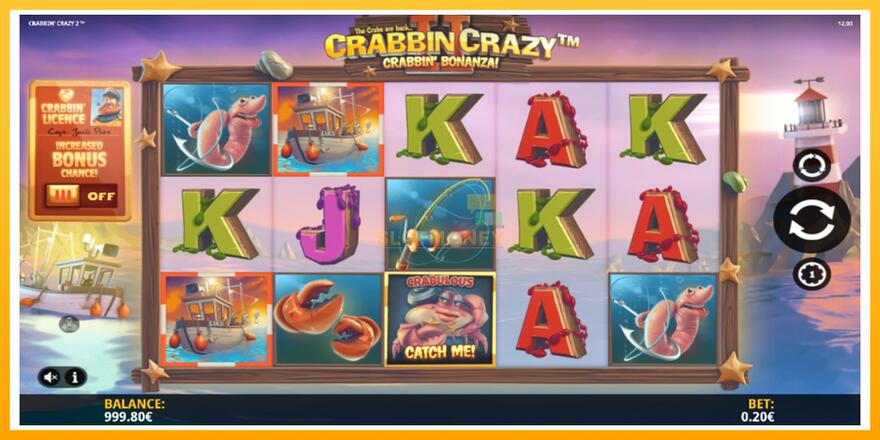 Máquina de jogos Crabbin Crazy 2 - chance de ganhar dinheiro, foto 2