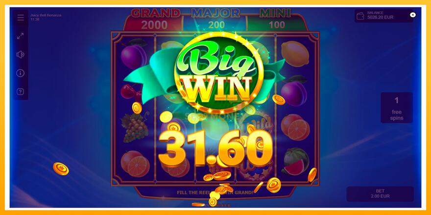 Máquina de jogos Juicy Bell Bonanza - chance de ganhar dinheiro, foto 6