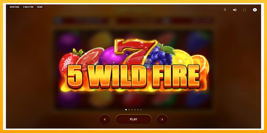 Máquina de jogos 5 Wild Fire - chance de ganhar dinheiro, foto 1