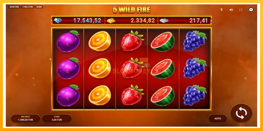 Máquina de jogos 5 Wild Fire - chance de ganhar dinheiro, foto 2