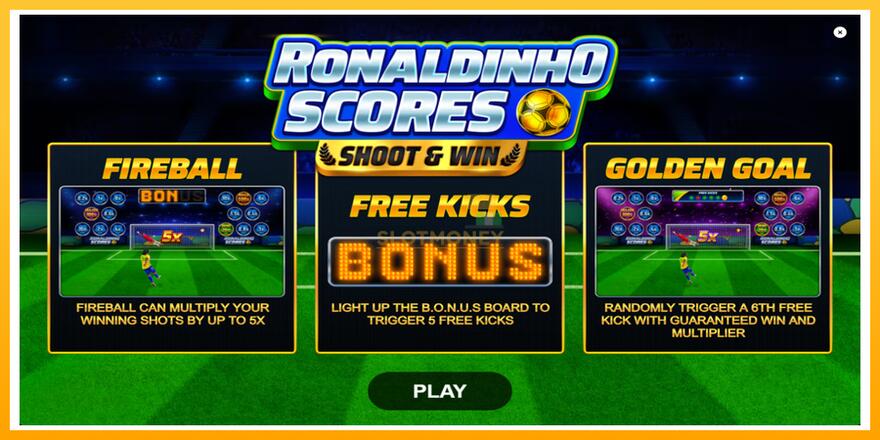 Máquina de jogos Ronaldinho Scores Shoot & Win - chance de ganhar dinheiro, foto 1