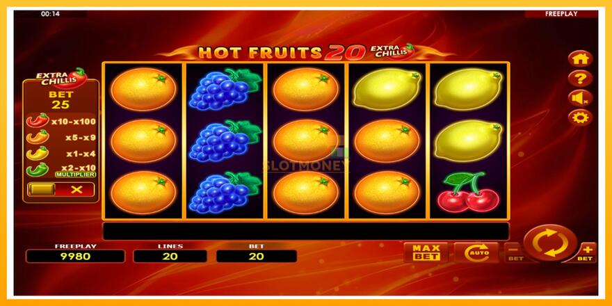 Máquina de jogos Hot Fruits 20 Extra Chillis - chance de ganhar dinheiro, foto 2