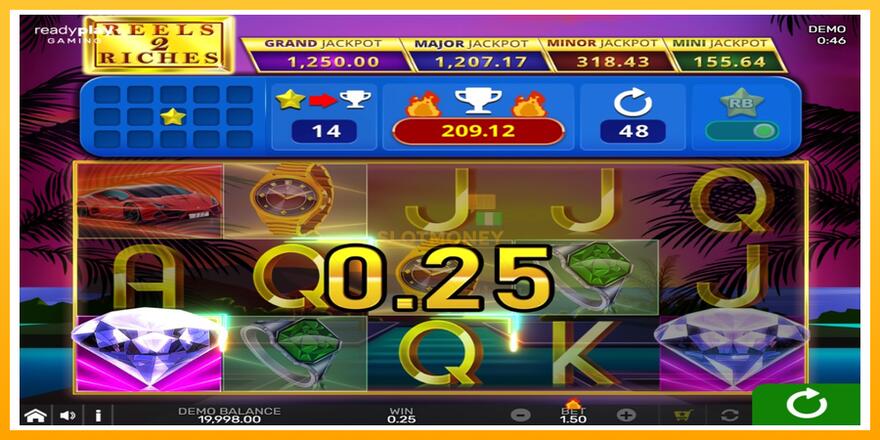 Máquina de jogos Reels 2 Riches with Reel Bingo - chance de ganhar dinheiro, foto 2