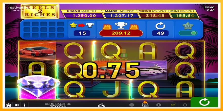 Máquina de jogos Reels 2 Riches with Reel Bingo - chance de ganhar dinheiro, foto 3