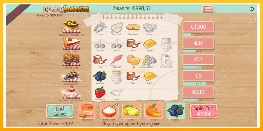 Máquina de jogos Baking Bonanza - chance de ganhar dinheiro, foto 3