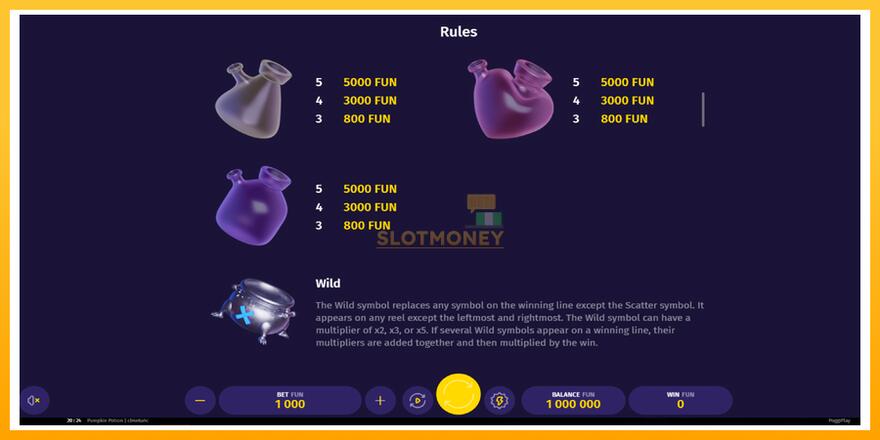 Máquina de jogos Pumpkin Potion - chance de ganhar dinheiro, foto 6