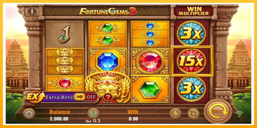 Máquina de jogos Fortune Gems 3 - chance de ganhar dinheiro, foto 1