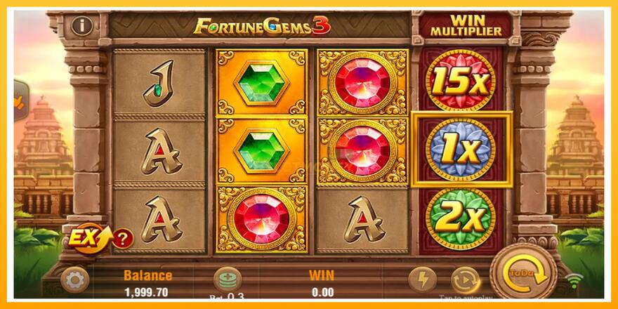 Máquina de jogos Fortune Gems 3 - chance de ganhar dinheiro, foto 2