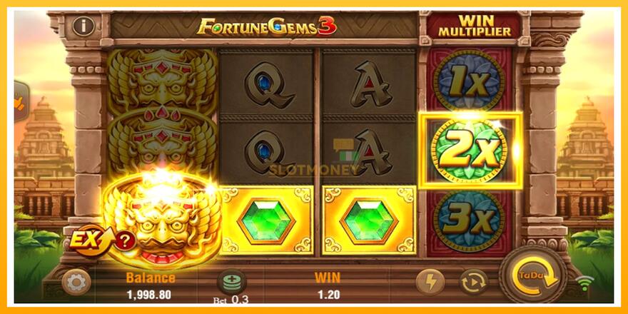 Máquina de jogos Fortune Gems 3 - chance de ganhar dinheiro, foto 3