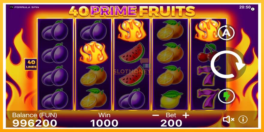 Máquina de jogos 40 Prime Fruits - chance de ganhar dinheiro, foto 3