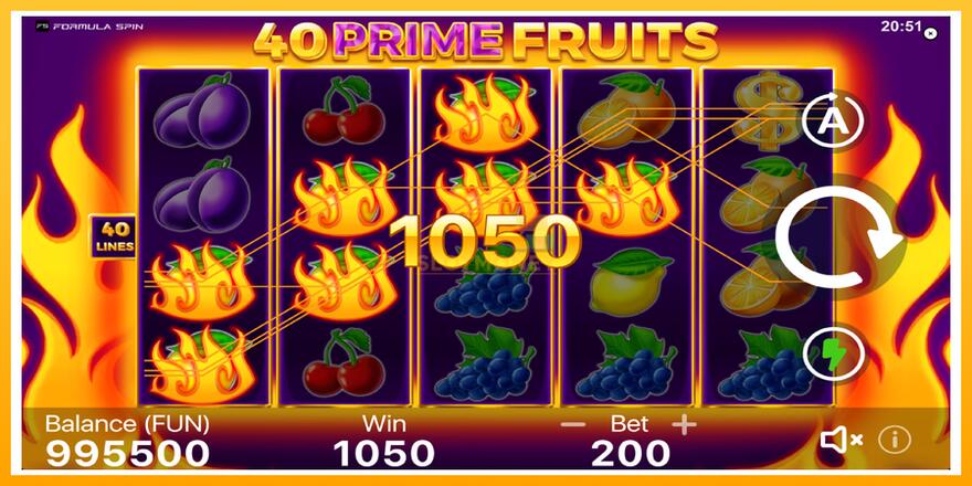 Máquina de jogos 40 Prime Fruits - chance de ganhar dinheiro, foto 4