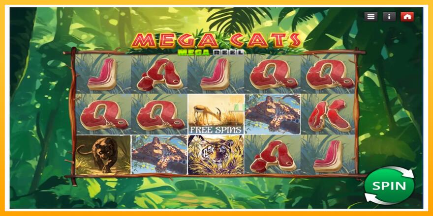 Máquina de jogos Mega Cats Mega Reel - chance de ganhar dinheiro, foto 1