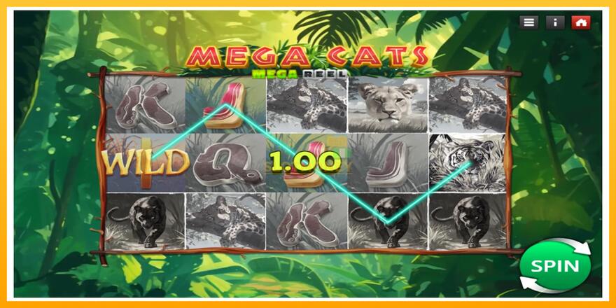 Máquina de jogos Mega Cats Mega Reel - chance de ganhar dinheiro, foto 3