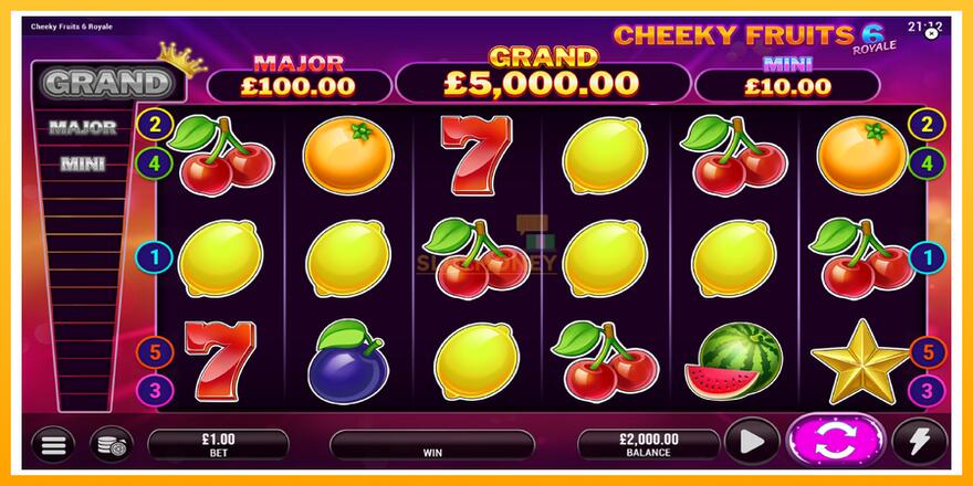 Máquina de jogos Cheeky Fruits 6 Royale - chance de ganhar dinheiro, foto 2