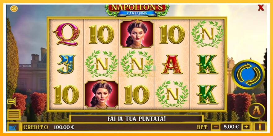 Máquina de jogos Napoleons Campaigns - chance de ganhar dinheiro, foto 1