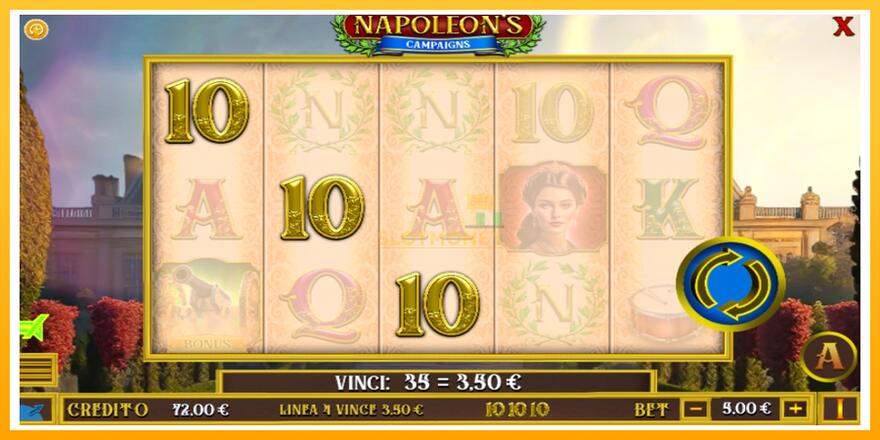 Máquina de jogos Napoleons Campaigns - chance de ganhar dinheiro, foto 3