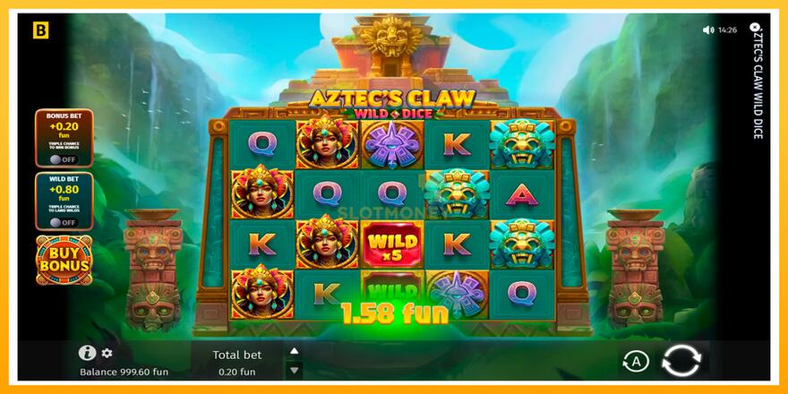 Máquina de jogos Aztecs Claw Wild Dice - chance de ganhar dinheiro, foto 2