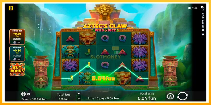 Máquina de jogos Aztecs Claw Wild Dice - chance de ganhar dinheiro, foto 3