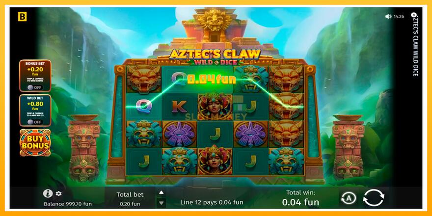 Máquina de jogos Aztecs Claw Wild Dice - chance de ganhar dinheiro, foto 5