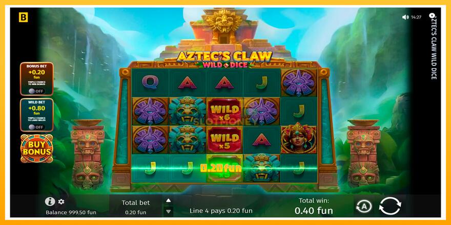 Máquina de jogos Aztecs Claw Wild Dice - chance de ganhar dinheiro, foto 6