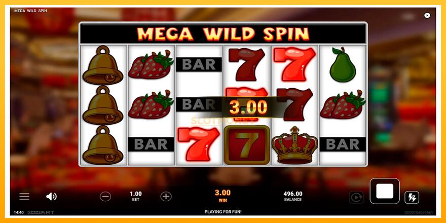 Máquina de jogos Mega Wild Spin - chance de ganhar dinheiro, foto 2