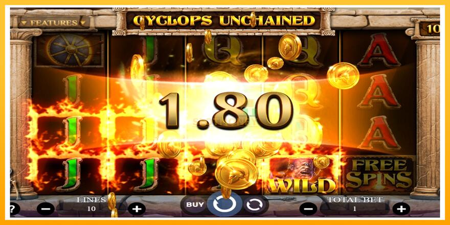 Máquina de jogos Cyclops Unchained - chance de ganhar dinheiro, foto 3