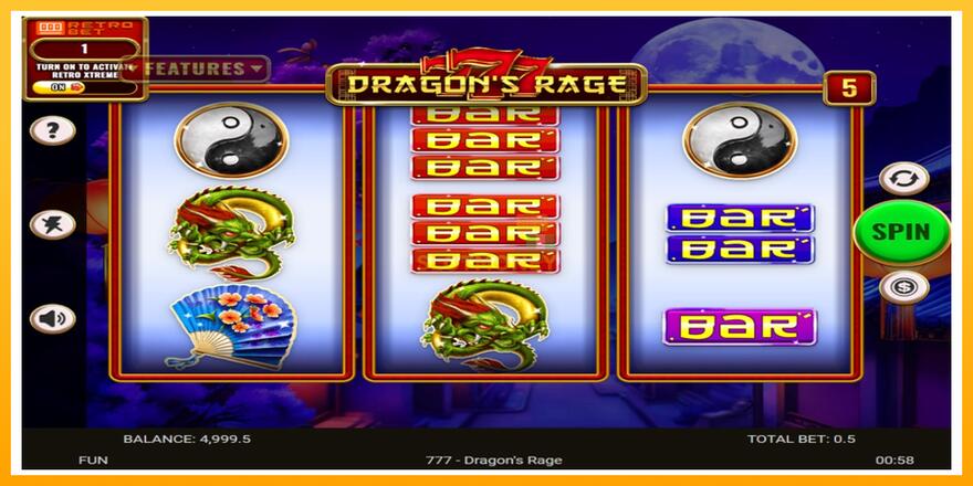 Máquina de jogos 777 - Dragons Rage - chance de ganhar dinheiro, foto 2