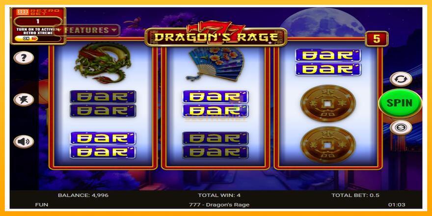 Máquina de jogos 777 - Dragons Rage - chance de ganhar dinheiro, foto 3