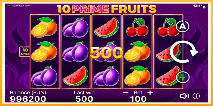 Máquina de jogos 10 Prime Fruits - chance de ganhar dinheiro, foto 4