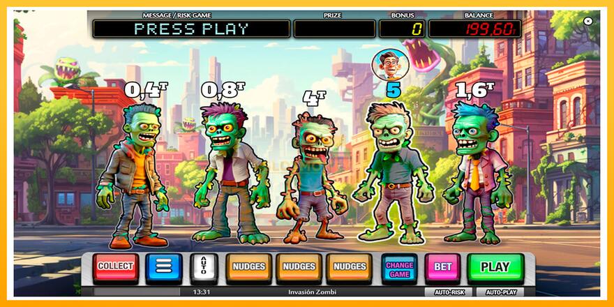 Máquina de jogos Invasion Zombie - chance de ganhar dinheiro, foto 2